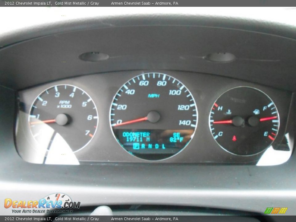 2012 Chevrolet Impala LT Gold Mist Metallic / Gray Photo #25