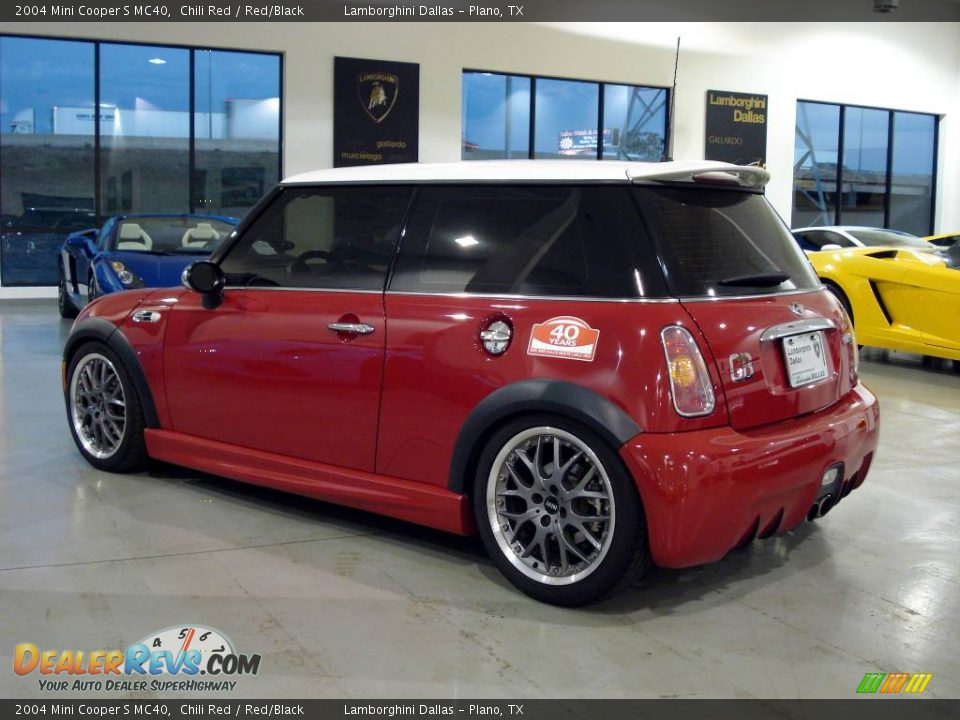 2004 Mini Cooper S MC40 Chili Red / Red/Black Photo #19