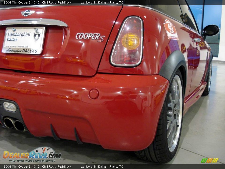 2004 Mini Cooper S MC40 Chili Red / Red/Black Photo #20