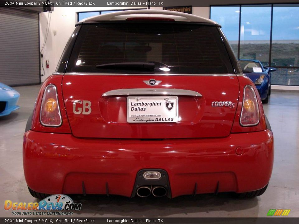 2004 Mini Cooper S MC40 Chili Red / Red/Black Photo #22