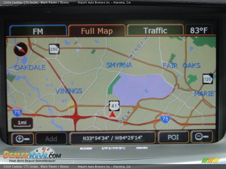 2009 Cadillac CTS Sedan Black Raven / Ebony Photo #17