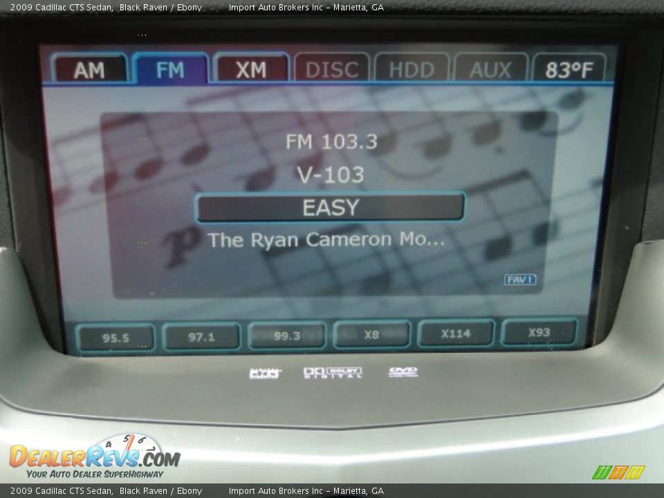 2009 Cadillac CTS Sedan Black Raven / Ebony Photo #18