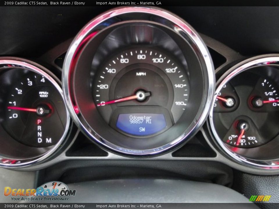 2009 Cadillac CTS Sedan Black Raven / Ebony Photo #22