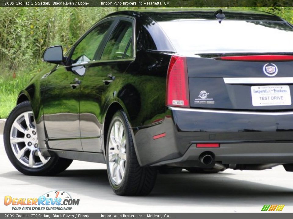 2009 Cadillac CTS Sedan Black Raven / Ebony Photo #35