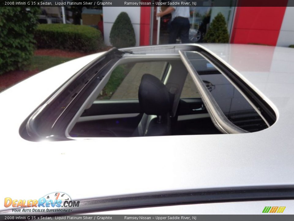 2008 Infiniti G 35 x Sedan Liquid Platinum Silver / Graphite Photo #3