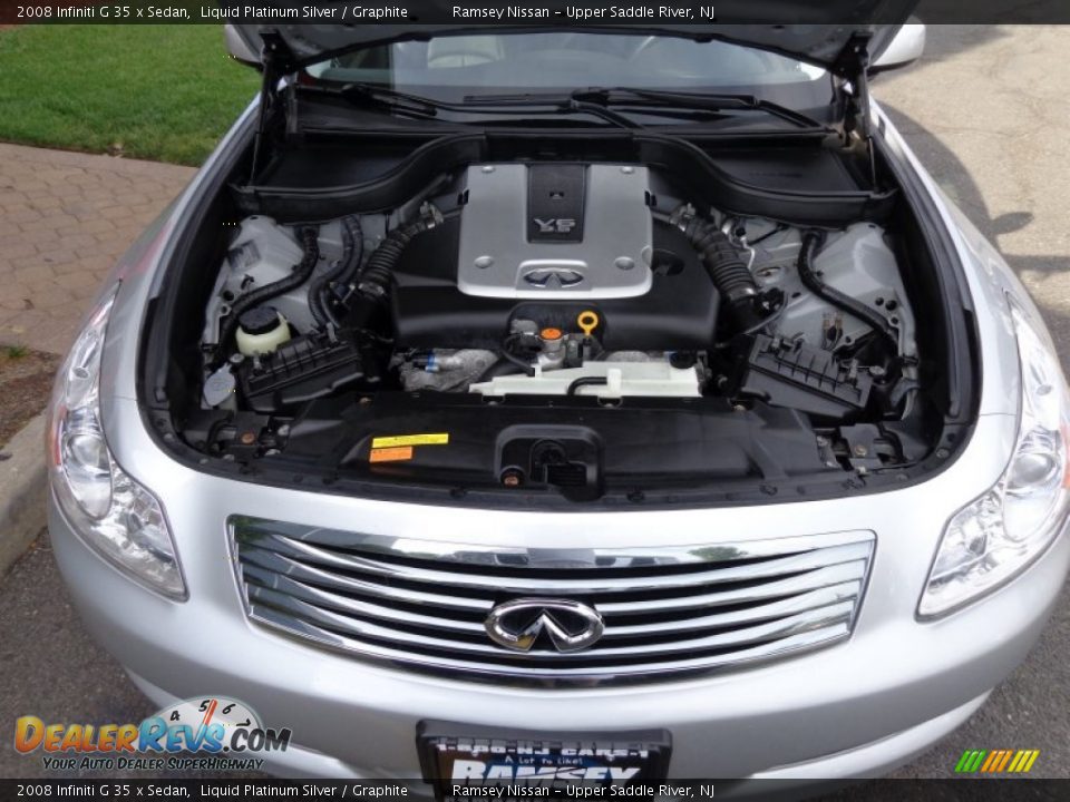 2008 Infiniti G 35 x Sedan Liquid Platinum Silver / Graphite Photo #6