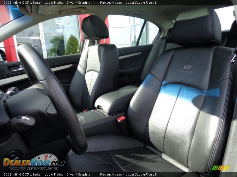 2008 Infiniti G 35 x Sedan Liquid Platinum Silver / Graphite Photo #8