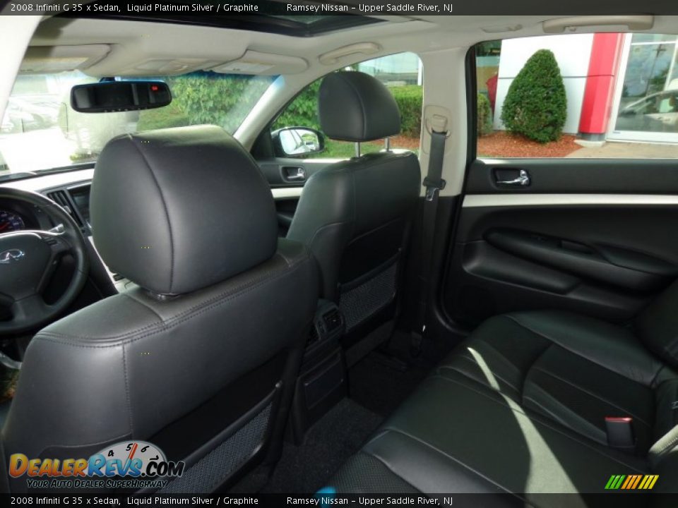2008 Infiniti G 35 x Sedan Liquid Platinum Silver / Graphite Photo #9