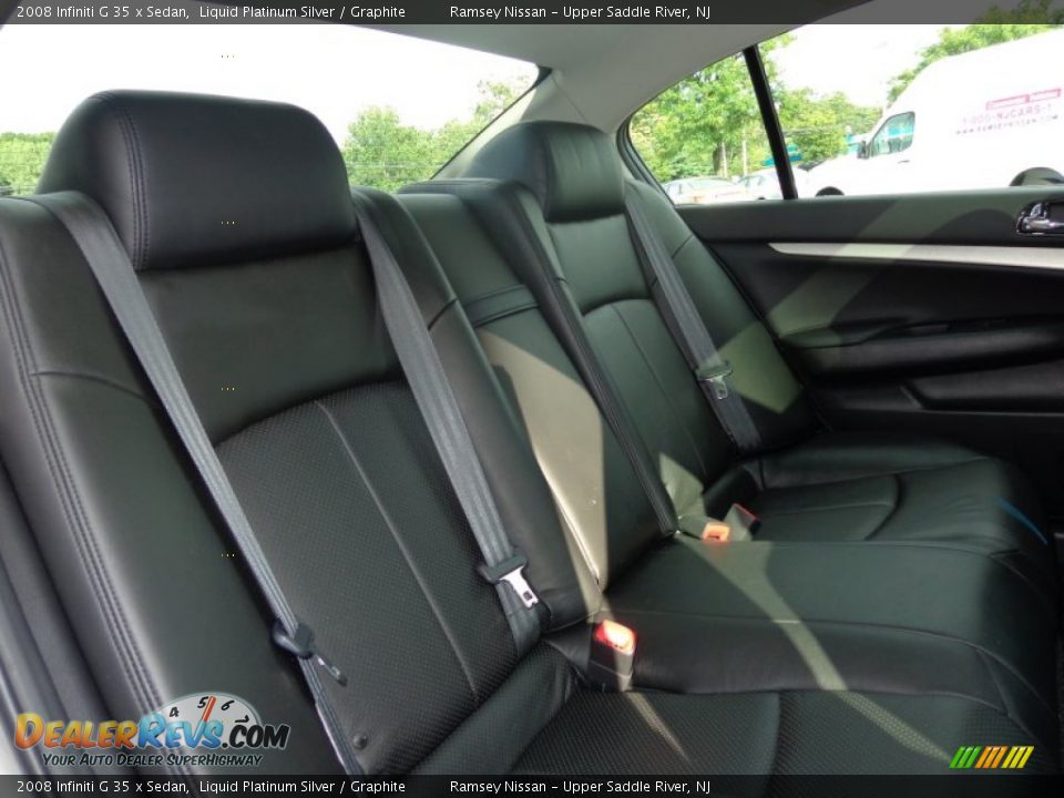 2008 Infiniti G 35 x Sedan Liquid Platinum Silver / Graphite Photo #11