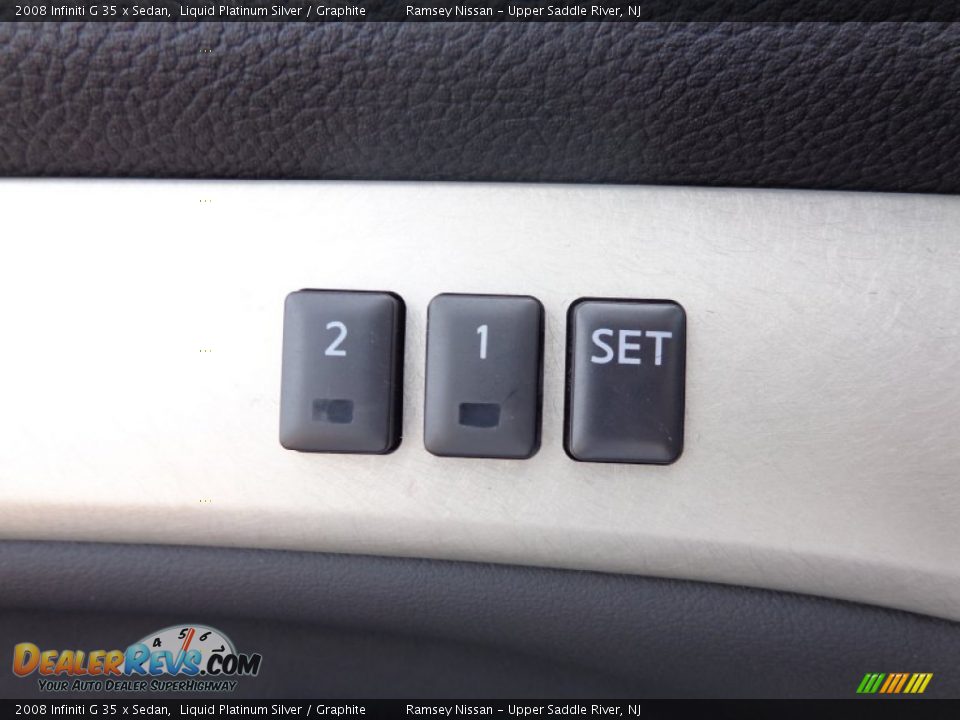 2008 Infiniti G 35 x Sedan Liquid Platinum Silver / Graphite Photo #18