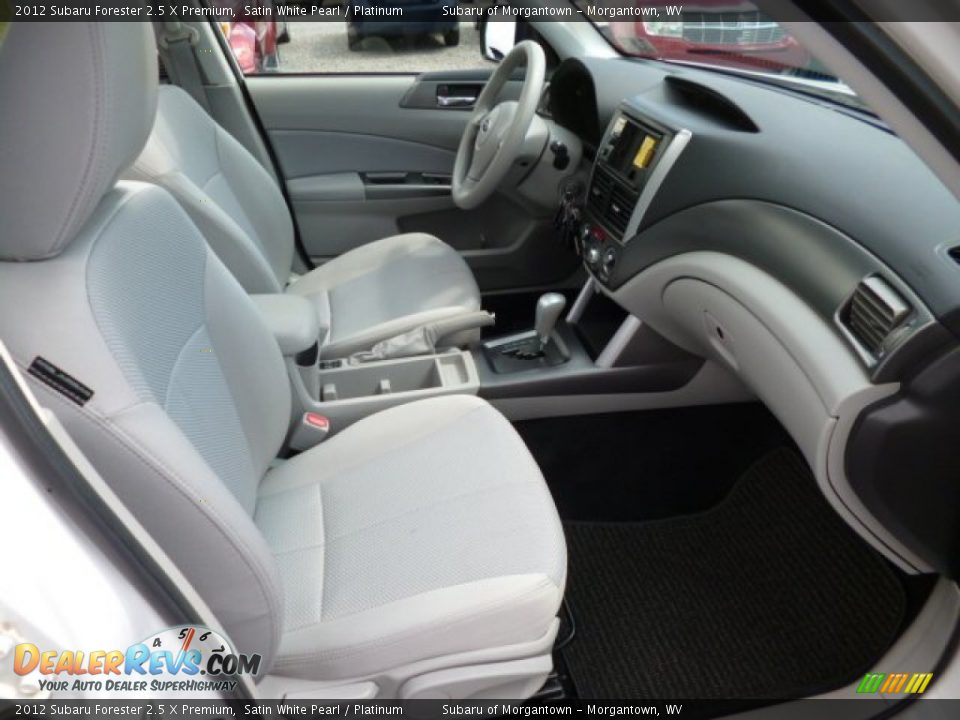 2012 Subaru Forester 2.5 X Premium Satin White Pearl / Platinum Photo #4
