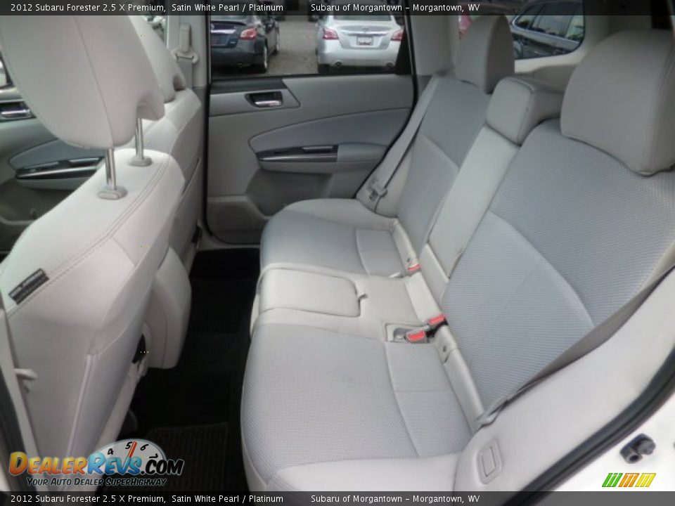 2012 Subaru Forester 2.5 X Premium Satin White Pearl / Platinum Photo #6