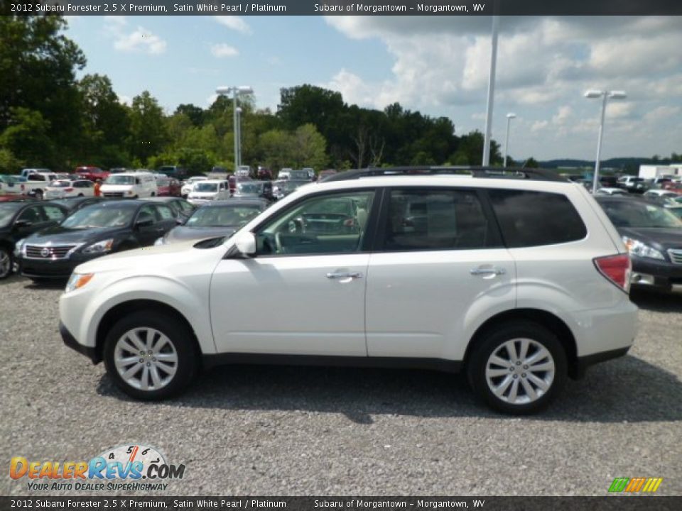 2012 Subaru Forester 2.5 X Premium Satin White Pearl / Platinum Photo #8