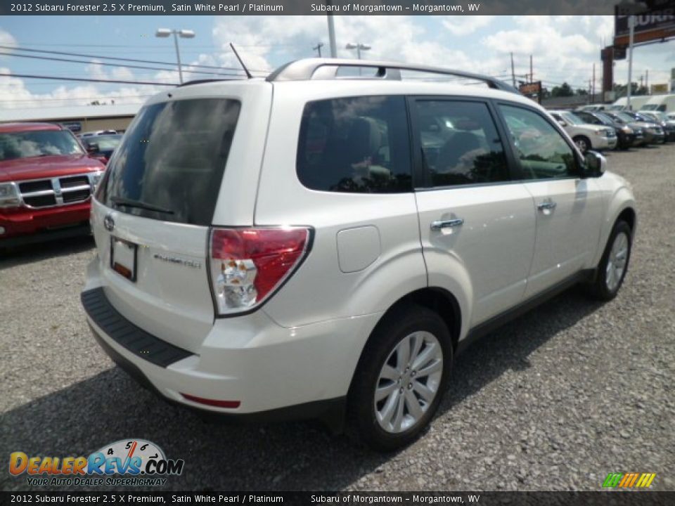 2012 Subaru Forester 2.5 X Premium Satin White Pearl / Platinum Photo #11