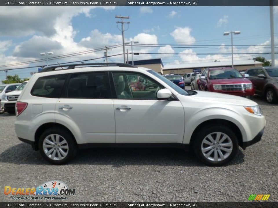 2012 Subaru Forester 2.5 X Premium Satin White Pearl / Platinum Photo #12