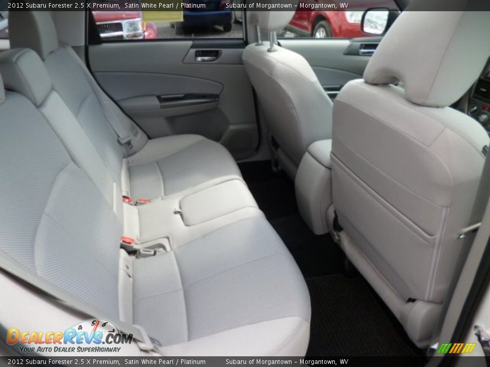 2012 Subaru Forester 2.5 X Premium Satin White Pearl / Platinum Photo #14