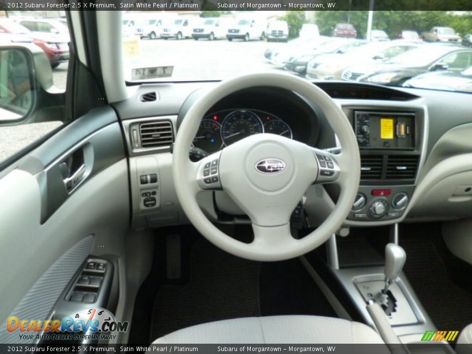 2012 Subaru Forester 2.5 X Premium Satin White Pearl / Platinum Photo #15