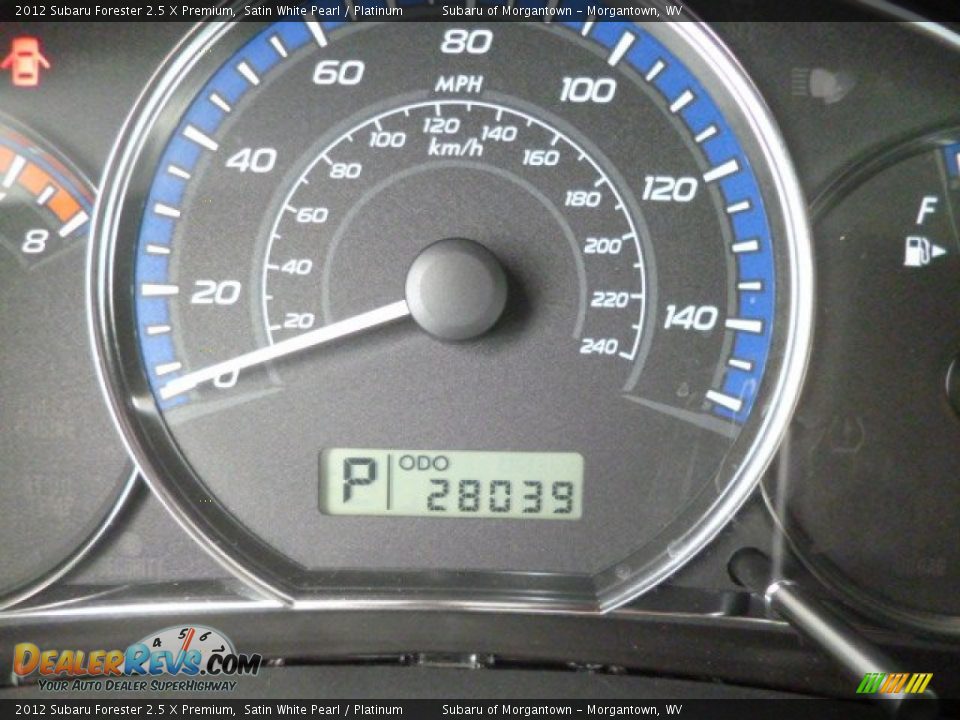2012 Subaru Forester 2.5 X Premium Satin White Pearl / Platinum Photo #20