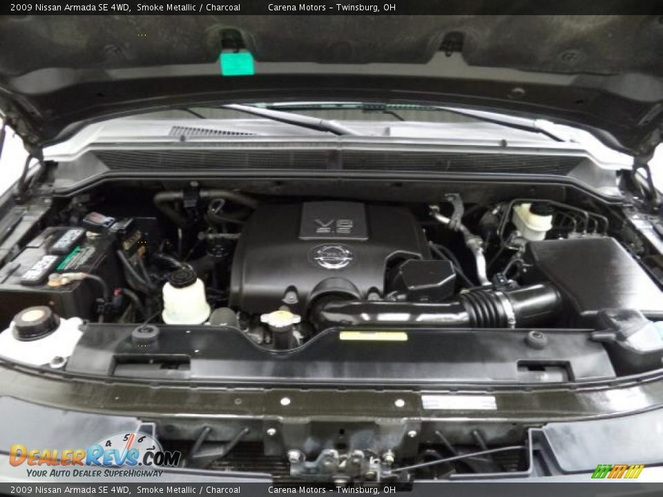 2009 Nissan Armada SE 4WD Smoke Metallic / Charcoal Photo #13