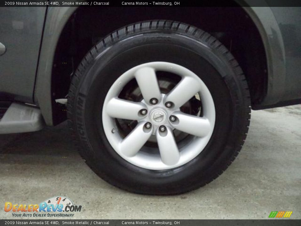 2009 Nissan Armada SE 4WD Smoke Metallic / Charcoal Photo #36