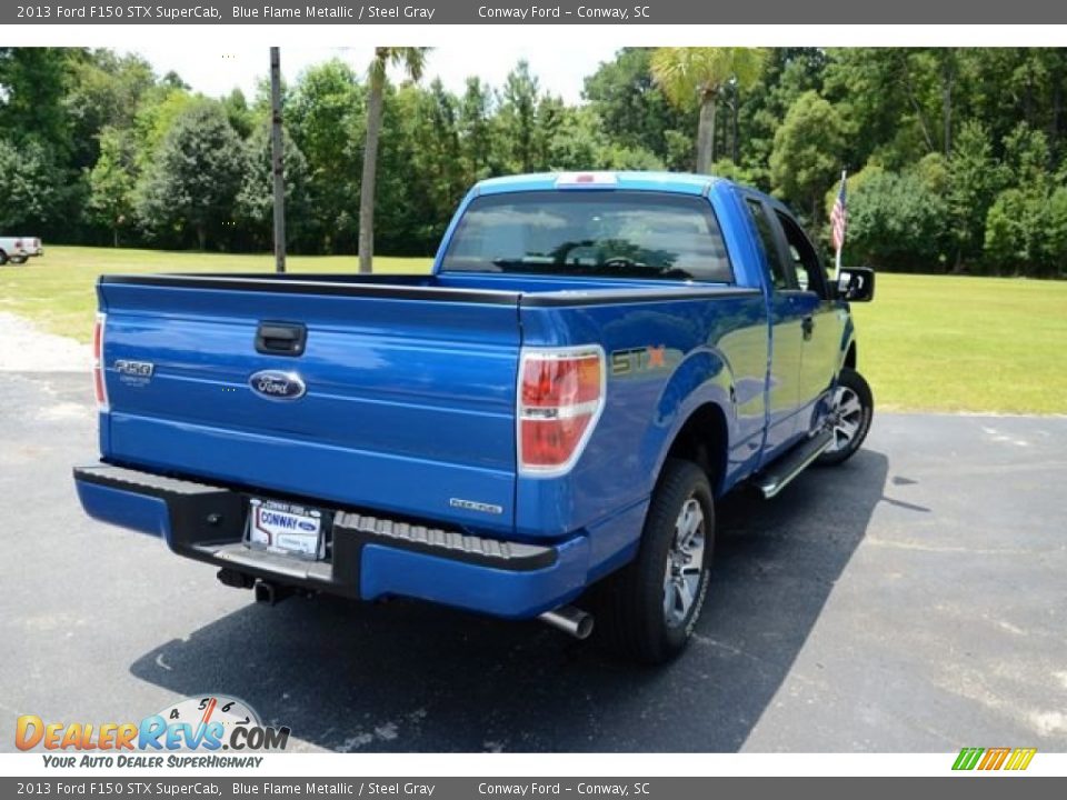 2013 Ford F150 STX SuperCab Blue Flame Metallic / Steel Gray Photo #5