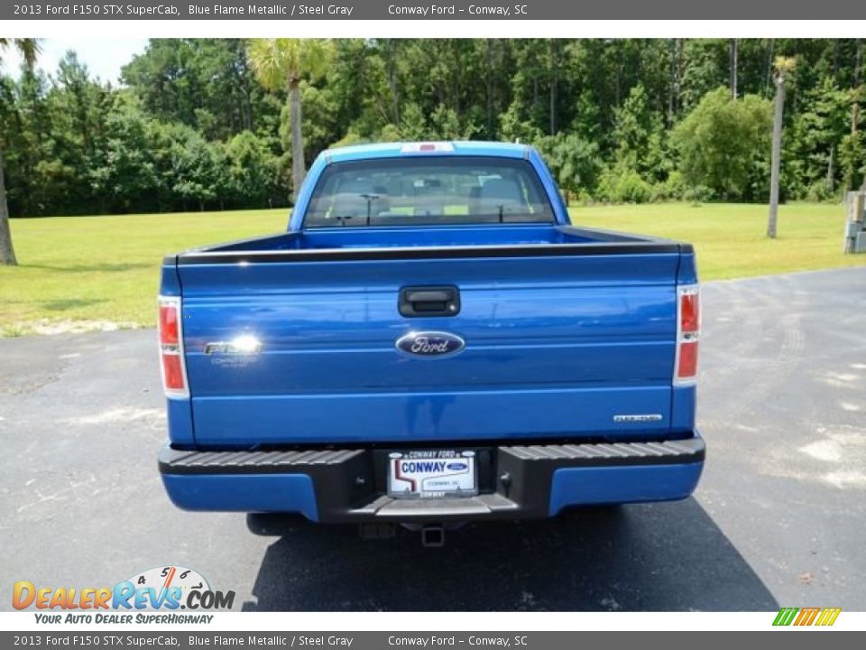 2013 Ford F150 STX SuperCab Blue Flame Metallic / Steel Gray Photo #6