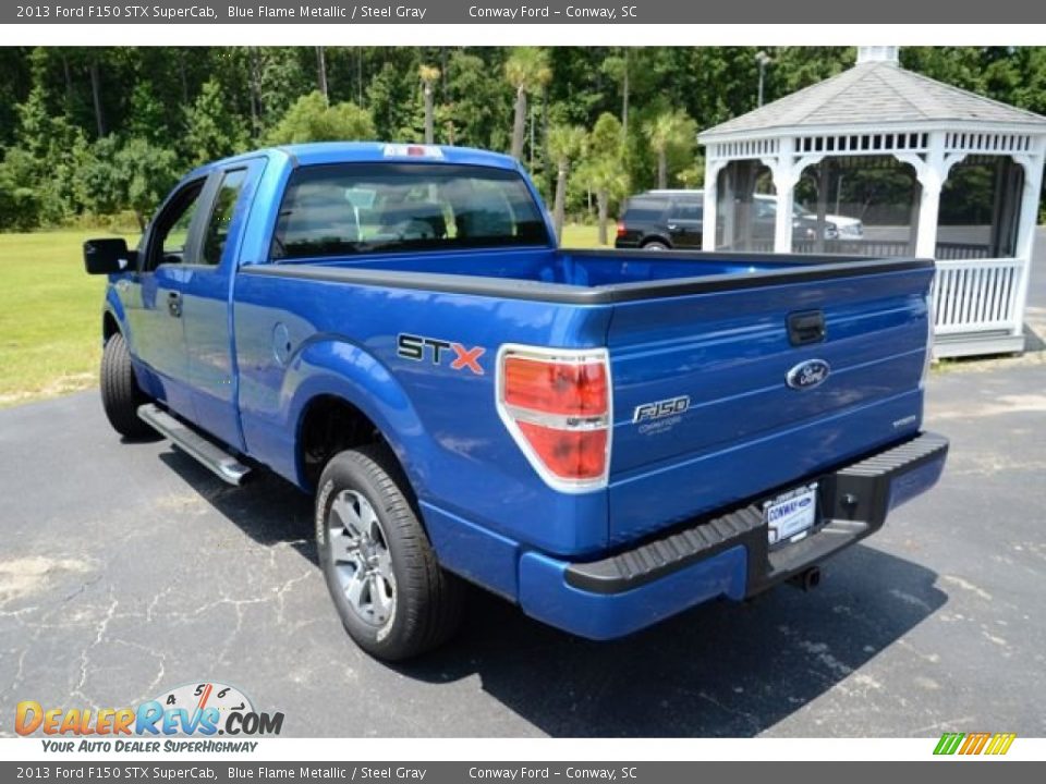 2013 Ford F150 STX SuperCab Blue Flame Metallic / Steel Gray Photo #7