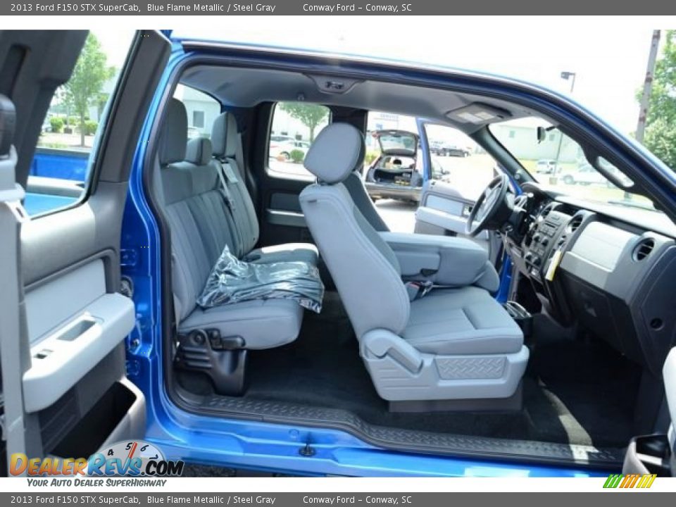 2013 Ford F150 STX SuperCab Blue Flame Metallic / Steel Gray Photo #13