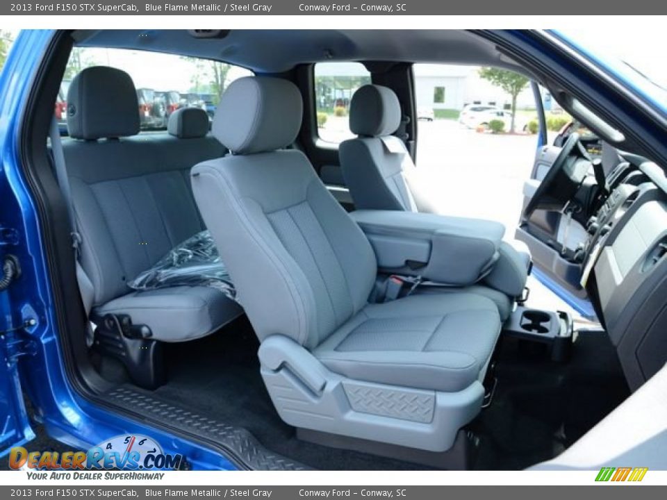 2013 Ford F150 STX SuperCab Blue Flame Metallic / Steel Gray Photo #14