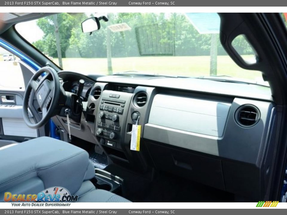 2013 Ford F150 STX SuperCab Blue Flame Metallic / Steel Gray Photo #15