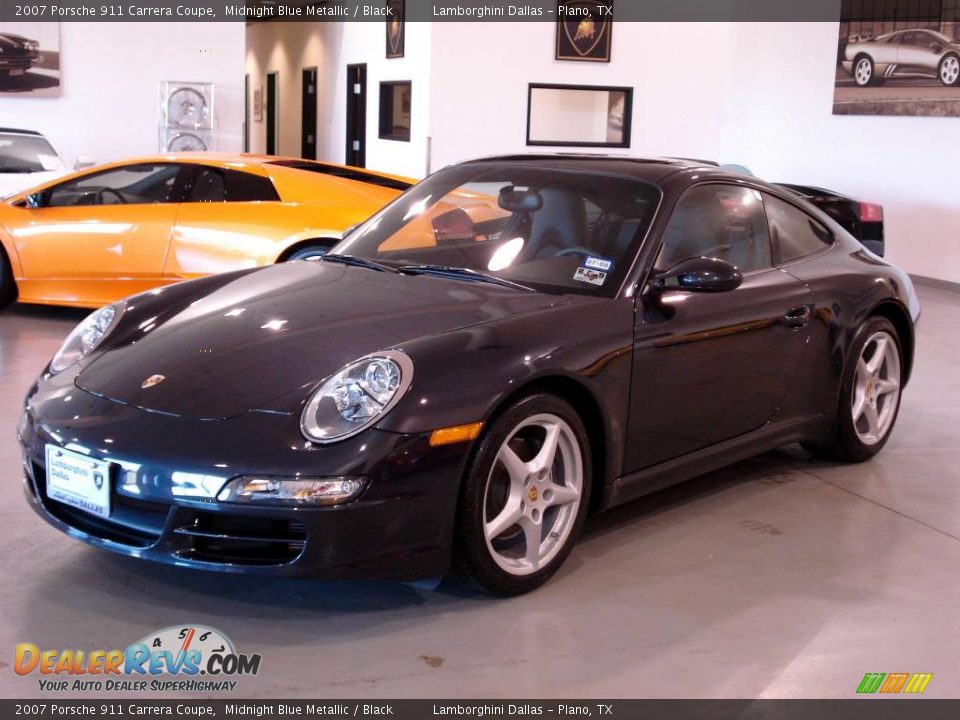 2007 Porsche 911 Carrera Coupe Midnight Blue Metallic / Black Photo #2