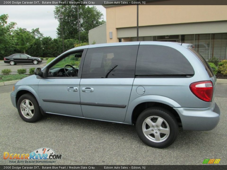 2006 Dodge Caravan SXT Butane Blue Pearl / Medium Slate Gray Photo #5