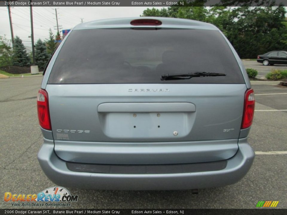 2006 Dodge Caravan SXT Butane Blue Pearl / Medium Slate Gray Photo #7