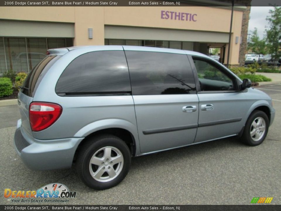2006 Dodge Caravan SXT Butane Blue Pearl / Medium Slate Gray Photo #9