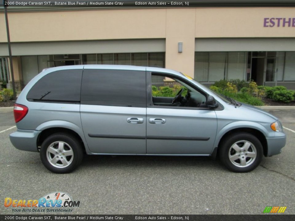 2006 Dodge Caravan SXT Butane Blue Pearl / Medium Slate Gray Photo #10