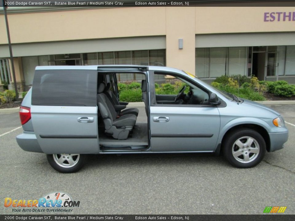 2006 Dodge Caravan SXT Butane Blue Pearl / Medium Slate Gray Photo #11