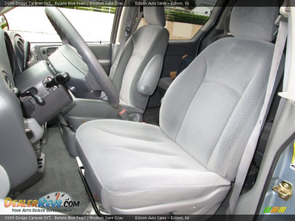 2006 Dodge Caravan SXT Butane Blue Pearl / Medium Slate Gray Photo #15