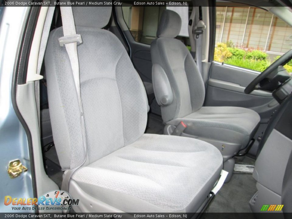 2006 Dodge Caravan SXT Butane Blue Pearl / Medium Slate Gray Photo #16