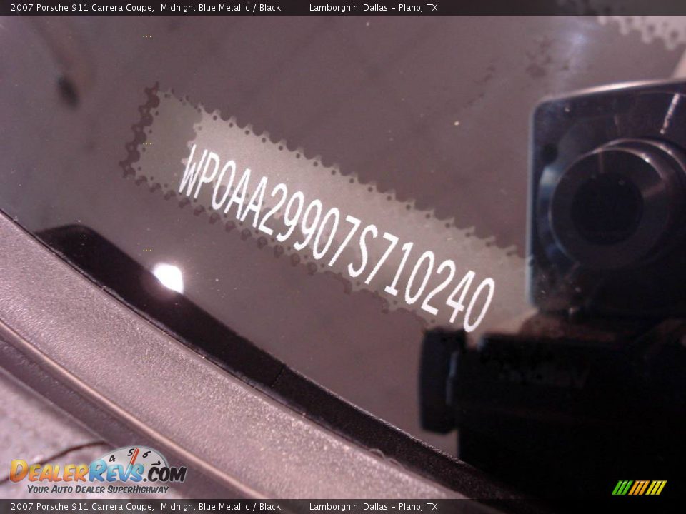 2007 Porsche 911 Carrera Coupe Midnight Blue Metallic / Black Photo #6
