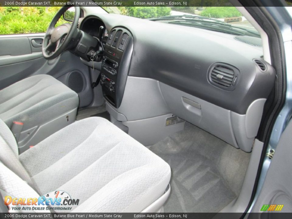 2006 Dodge Caravan SXT Butane Blue Pearl / Medium Slate Gray Photo #18