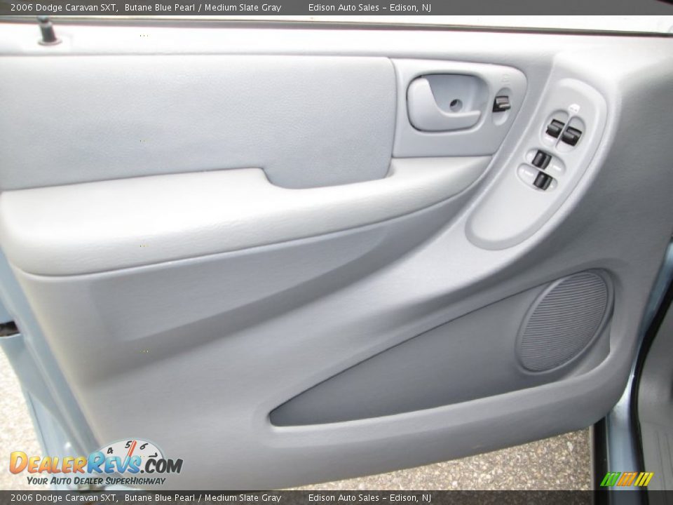 2006 Dodge Caravan SXT Butane Blue Pearl / Medium Slate Gray Photo #27