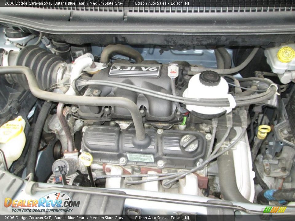 2006 Dodge Caravan SXT Butane Blue Pearl / Medium Slate Gray Photo #29