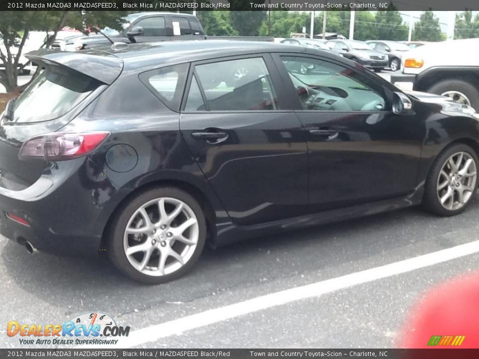 2012 Mazda MAZDA3 MAZDASPEED3 Black Mica / MAZDASPEED Black/Red Photo #2