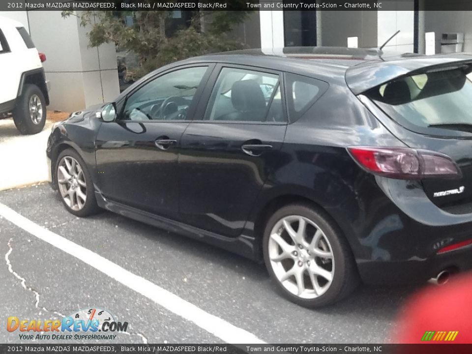 2012 Mazda MAZDA3 MAZDASPEED3 Black Mica / MAZDASPEED Black/Red Photo #4