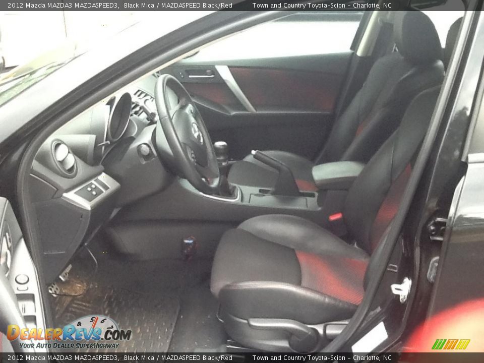 2012 Mazda MAZDA3 MAZDASPEED3 Black Mica / MAZDASPEED Black/Red Photo #7