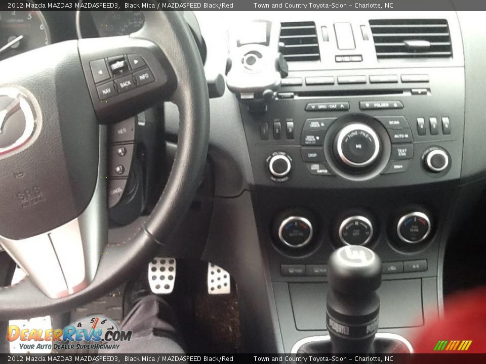 2012 Mazda MAZDA3 MAZDASPEED3 Black Mica / MAZDASPEED Black/Red Photo #9