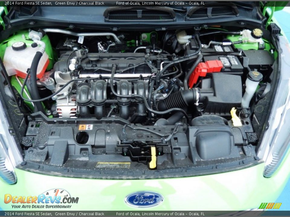 2014 Ford Fiesta SE Sedan 1.6 Liter DOHC 16-Valve Ti-VCT 4 Cylinder Engine Photo #11