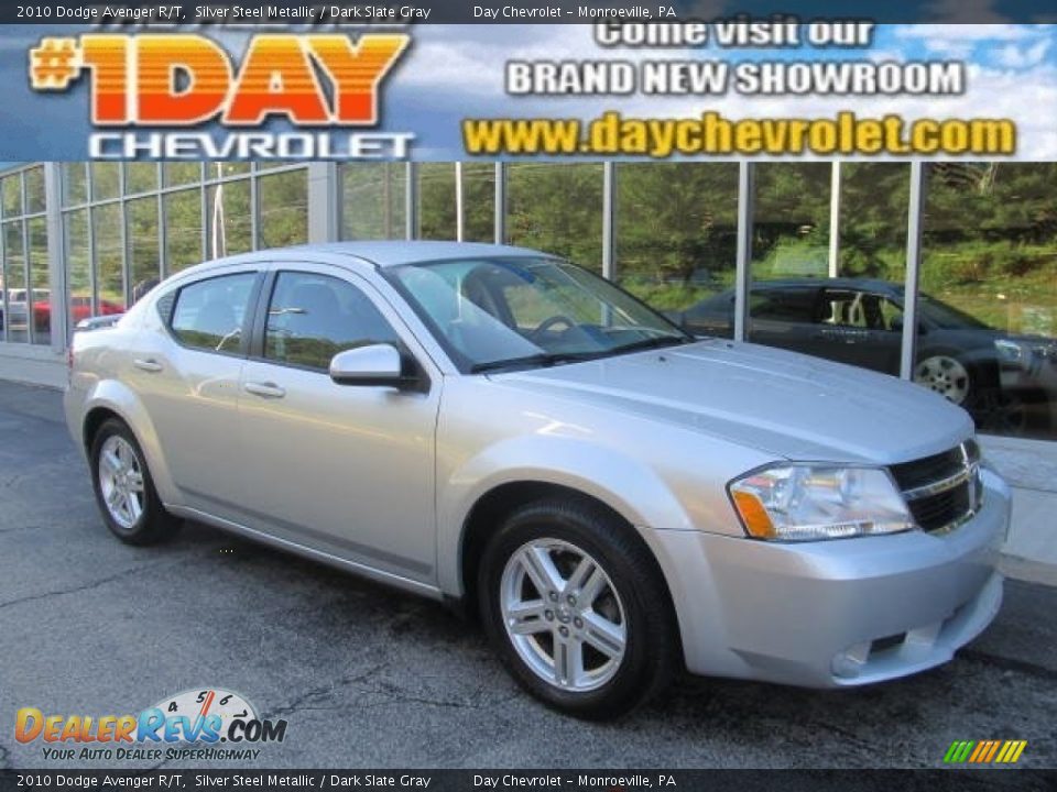 2010 Dodge Avenger R/T Silver Steel Metallic / Dark Slate Gray Photo #1
