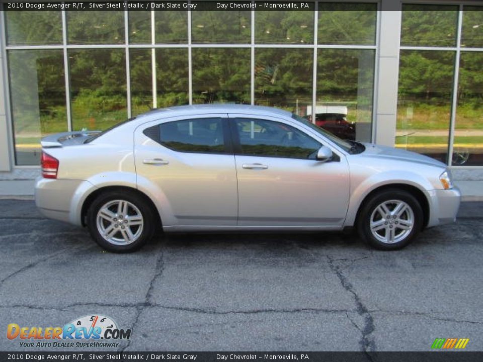 2010 Dodge Avenger R/T Silver Steel Metallic / Dark Slate Gray Photo #2