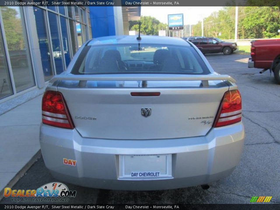 2010 Dodge Avenger R/T Silver Steel Metallic / Dark Slate Gray Photo #5